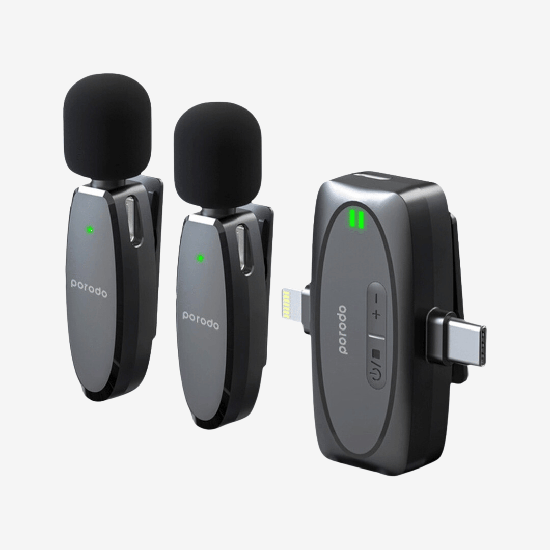 Porodo Lavalier Dual Microphones
